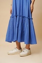 FRILL STRING DRESS POW. BLUE
