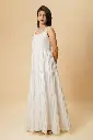TIER LONG DRESS (WHITE)