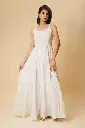 TIER LONG DRESS (WHITE)
