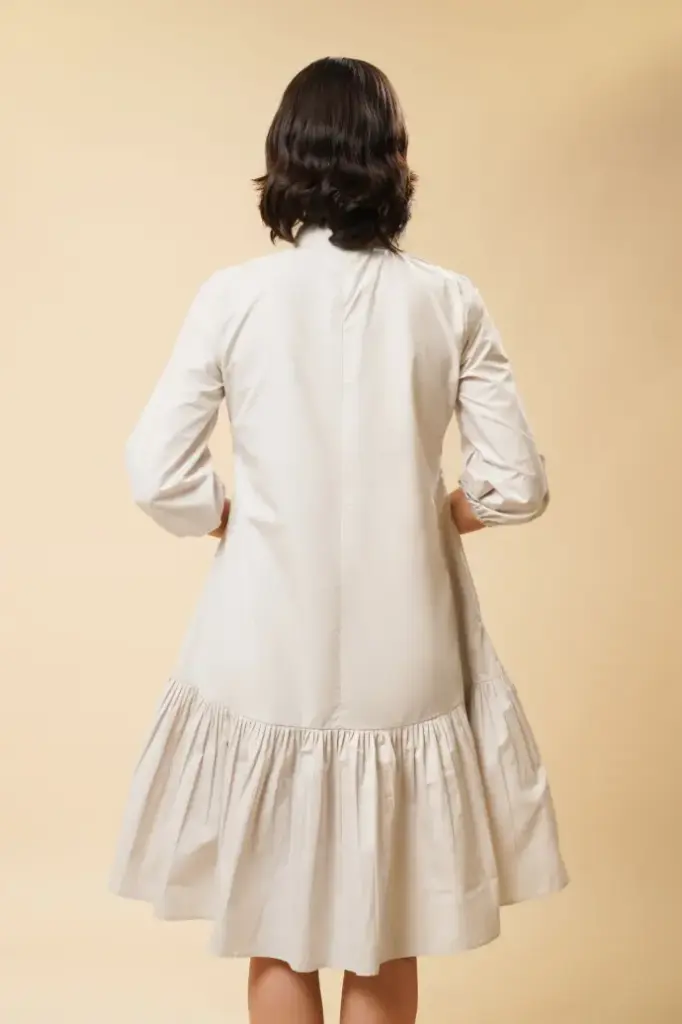 BUTTON-UP SHORT DRESS