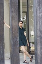 GREEN CORDUROY JUMPSUIT DRESS