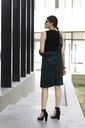 GREEN CORDUROY DUNGRI DRESS
