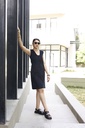 BLACK CORDUROY DRESS