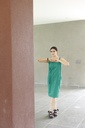 GREEN DUNGRI DRESS