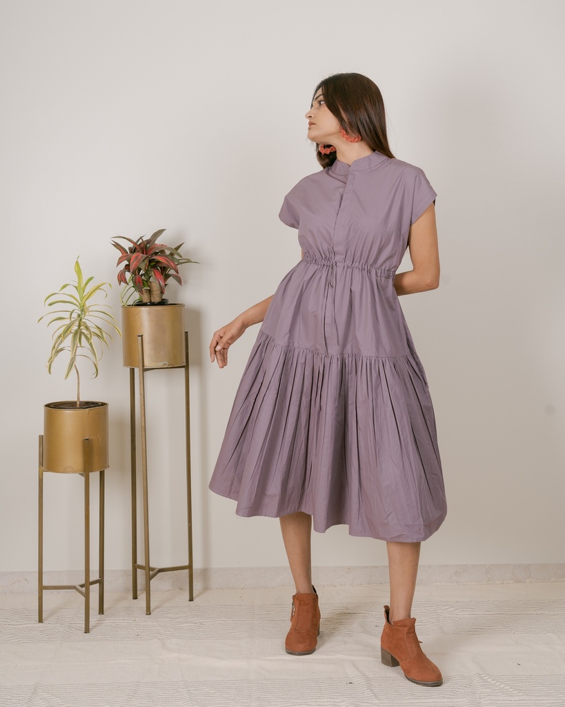 DROP SHOULDER DRESS