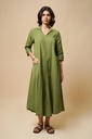 LONG SHIRT DRESS (OLIVE)