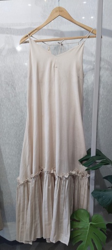 FRILL STRING DRESS (WHITE)